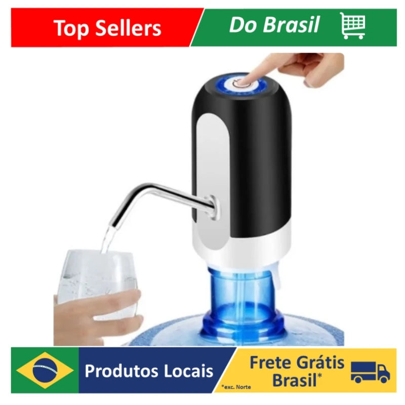 Super bomba Automática Para Garrafão Bebedouro - Recarregável USB